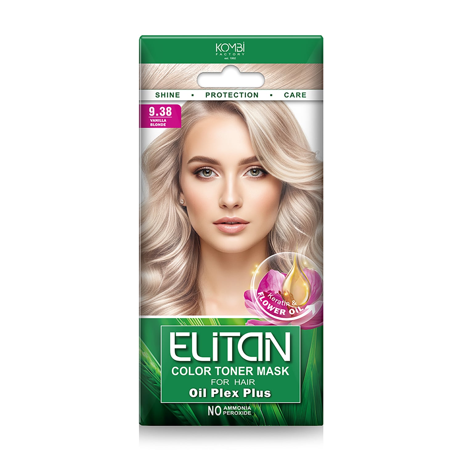Тонувальна маска для волосся Elitan Color Toner Mask 9.38 Ванільний блонд, 30 мл
